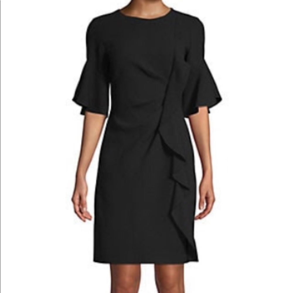 Elie Tahari Black Sheath Dress